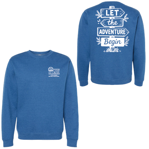 Adventure Little Seeds Nature Preschool Adult Crewneck Sweatshirt  image thumbnail
