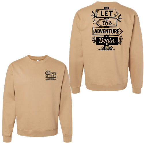 Adventure Little Seeds Nature Preschool Adult Crewneck Sweatshirt  image thumbnail