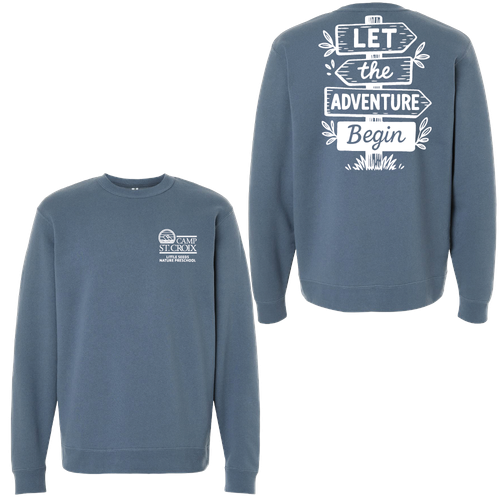 Adventure Little Seeds Nature Preschool Adult Crewneck Sweatshirt  image thumbnail