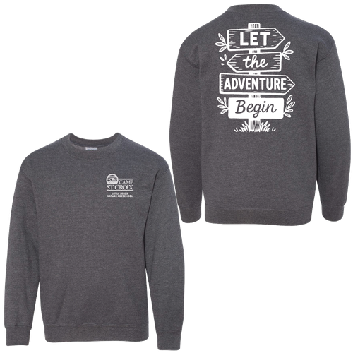 Adventure Little Seeds Nature Preschool Youth Crewneck Sweatshirt  image thumbnail