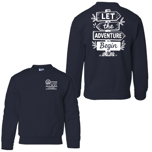 Adventure Little Seeds Nature Preschool Youth Crewneck Sweatshirt  image thumbnail