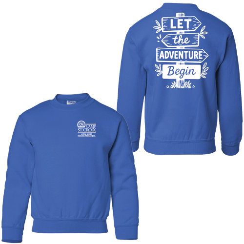Adventure Little Seeds Nature Preschool Youth Crewneck Sweatshirt  image thumbnail