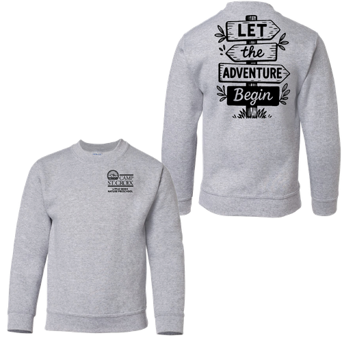 Adventure Little Seeds Nature Preschool Youth Crewneck Sweatshirt  image thumbnail