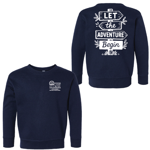 Adventure Little Seeds Nature Preschool Toddler Crewneck Sweatshirt  image thumbnail