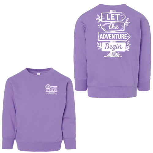 Adventure Little Seeds Nature Preschool Toddler Crewneck Sweatshirt  image thumbnail