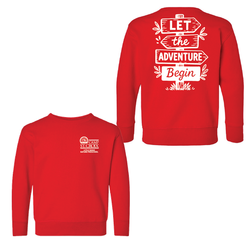 Adventure Little Seeds Nature Preschool Toddler Crewneck Sweatshirt  image thumbnail