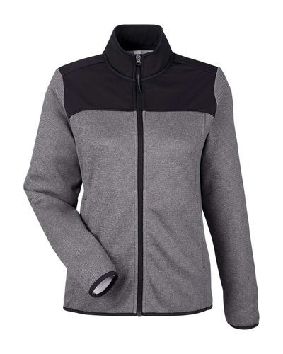 Women's Venture Heathered Stripe Hybrid Jacket image thumbnail Women's Venture Heathered Stripe Hybrid Jacket image thumbnail