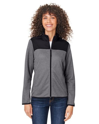 Women's Venture Heathered Stripe Hybrid Jacket image thumbnail Women's Venture Heathered Stripe Hybrid Jacket image thumbnail