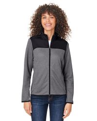 Image of Women's Venture Heathered Stripe Hybrid Jacket