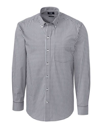 Cutter & Buck Easy Care Stretch Gingham Mens Big and Tall Long Sleeve Dress Shirt BCW00143 image thumbnail
