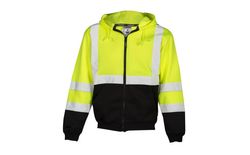 Image of ML Kishigo Hooded Full-Zip Sweatshirt HVSA Class 3