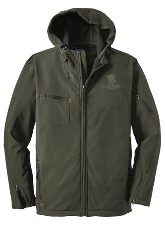 Port Authority® Textured Hooded Soft Shell Jacket image thumbnail