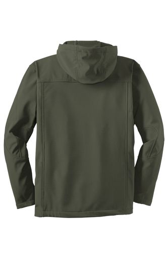 Port Authority® Textured Hooded Soft Shell Jacket image thumbnail