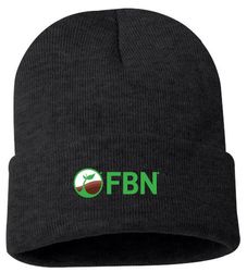 Image of Charcoal FBN 12" Solid Cuffed Beanie