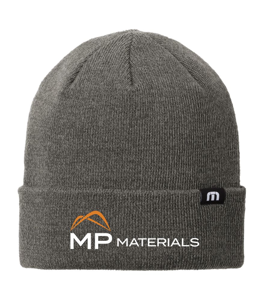 TravisMathew Solid Cuffed Beanie (grey) primary image
