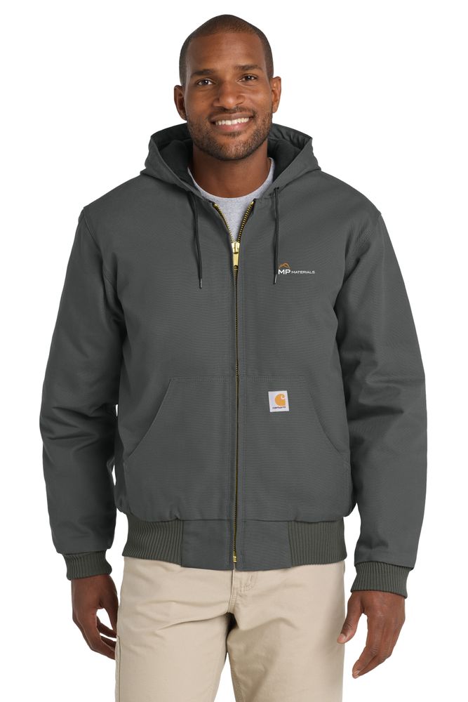 Carhartt Quilted-Flanne-Lined Duck Active Jac. (grey) primary image