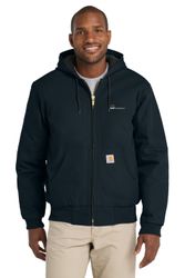 Image of Carhartt Quilted-Flanne-Lined Duck Active Jac. (navy)