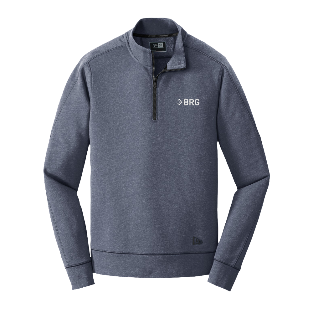 New Era Tri-Blend Fleece 1/4-Zip Pullover. primary image