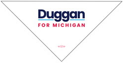 Image of Duggan for Michigan Dog Bandana