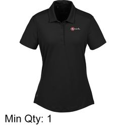 Image of adidas® Ultimate Solid Black Polo- Ladies'