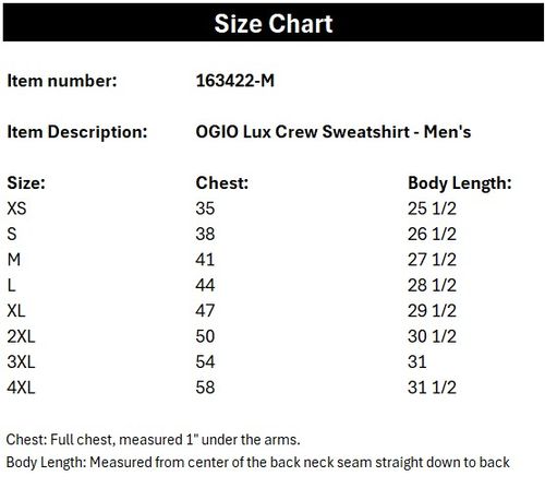 OGIO® Lux Crew Sweatshirt- Men's image thumbnail