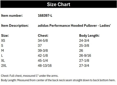 adidas® Performance Hooded Pullover- Ladies' image thumbnail