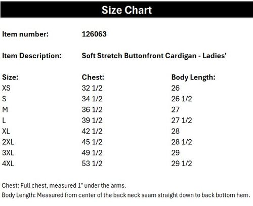 Port Authority Soft Stretch Buttonfront Cardigan image thumbnail