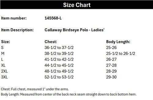 Callaway Birdseye Polo- Ladies' image thumbnail