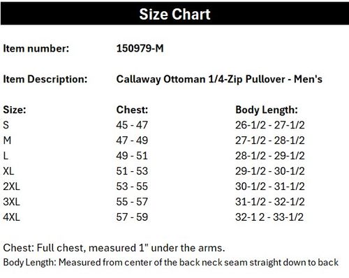 Callaway® Ottoman 1/4-Zip Pullover- Men's image thumbnail