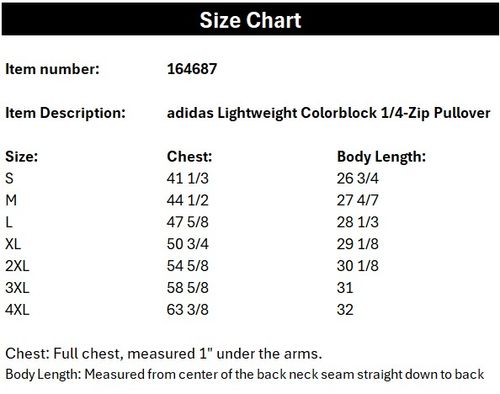 adidas® Lightweight Colorblock 1/4-Zip Pullover image thumbnail
