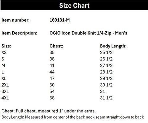 OGIO® Icon Double Knit 1/4-Zip- Men's image thumbnail