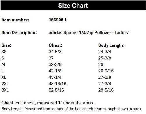 adidas® Spacer 1/4-Zip Pullover - Ladies' image thumbnail