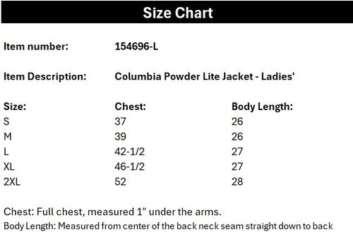 Columbia® Powder Lite Jacket- Ladies' image thumbnail
