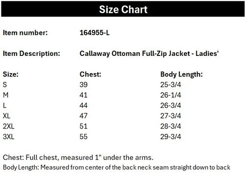 Callaway® Ottoman Full-Zip Jacket- Ladies' image thumbnail