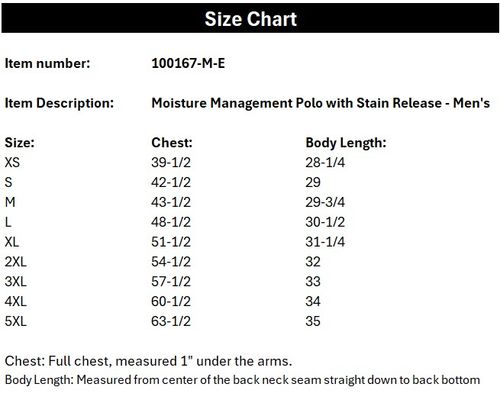 Moisture Management Polo with Stain Release- Men's image thumbnail