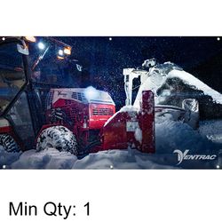 Image of 3' x 5' Outdoor Banner - Snow