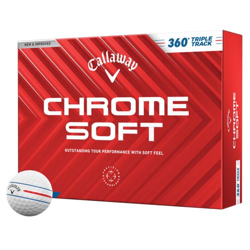 Callaway Chrome Soft 360 Triple Track White 2024 Golf Balls - 1 Dozen image thumbnail