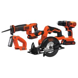 Image of Black & Decker 20V MAX Four Tool Combo Kit