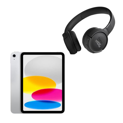 Apple 11" iPad WiFi 128GB Silver w/ Tune 520BT Headphones image thumbnail