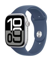 Image of Apple Watch S10 46mm GPS Sil Alum Blue Band M/L