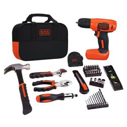 Image of Black & Decker 8V MAX Cordless Lithium Drill Project Kit
