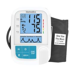 Image of Homedics Relax+ Upper Arm Blood Pressure Monitor White