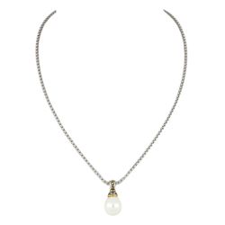 Image of John Medeiros Seashell Pearl Slider Pendant With Adjustable Chain