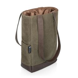 Image of Picnic Time 2-Bottle Wine Bag in  Khaki Green