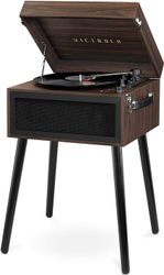 Image of Victrola Bluetooth Record Player Stand with 3-Speed Turntable-Espresso