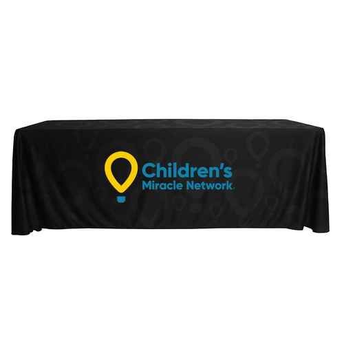 8 FOOT BLACK TABLE CLOTH image thumbnail