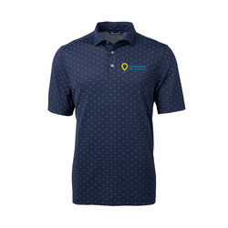 Image of MENS CUTTER & BUCK TILE PRINT POLO
