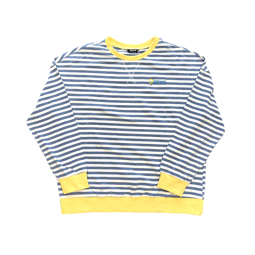 WOMEN'S STRIPED OVERSIZED SWEATHSHIRT image thumbnail