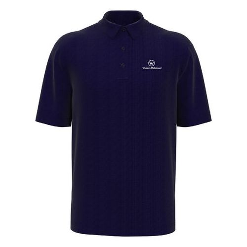 Micro Texture Polo - Navy image thumbnail