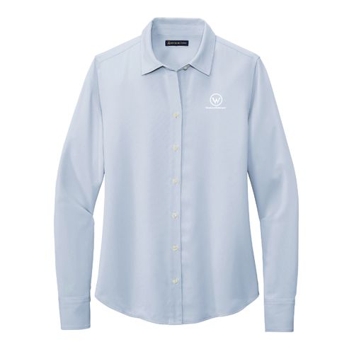 Brooks Brothers Full-Button Satin Blouse image thumbnail